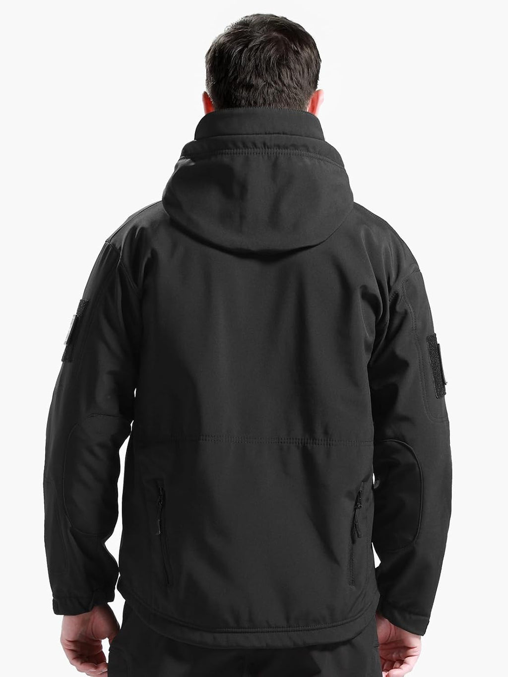 Men's Outdoor Waterproof Soft Shell Hooded Military Tactical Jacket