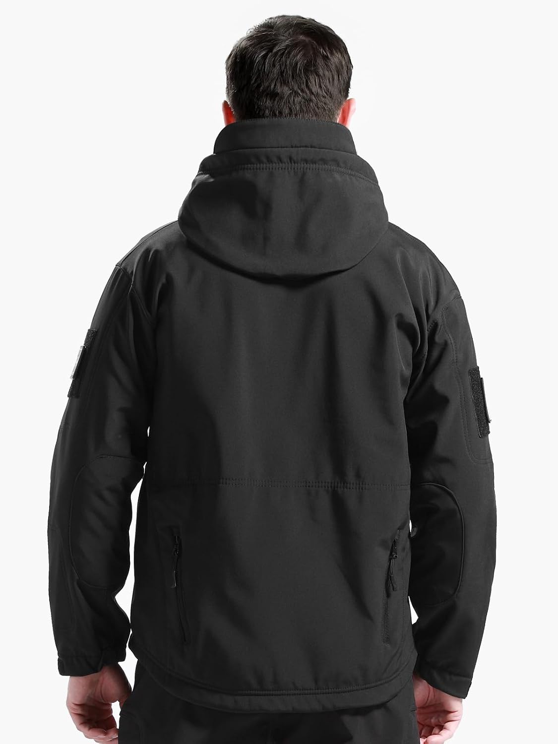 Men's Outdoor Waterproof Soft Shell Hooded Military Tactical Jacket