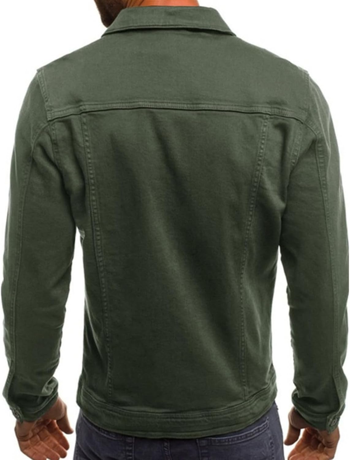 Men's Casual Classic Denim Jacket Slim Fit Fashion Jean Coat