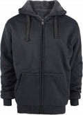 Heavyweight  Lined Fleece Hoodie Sweatshirts for Men Winter Zip Plus Size Jacket