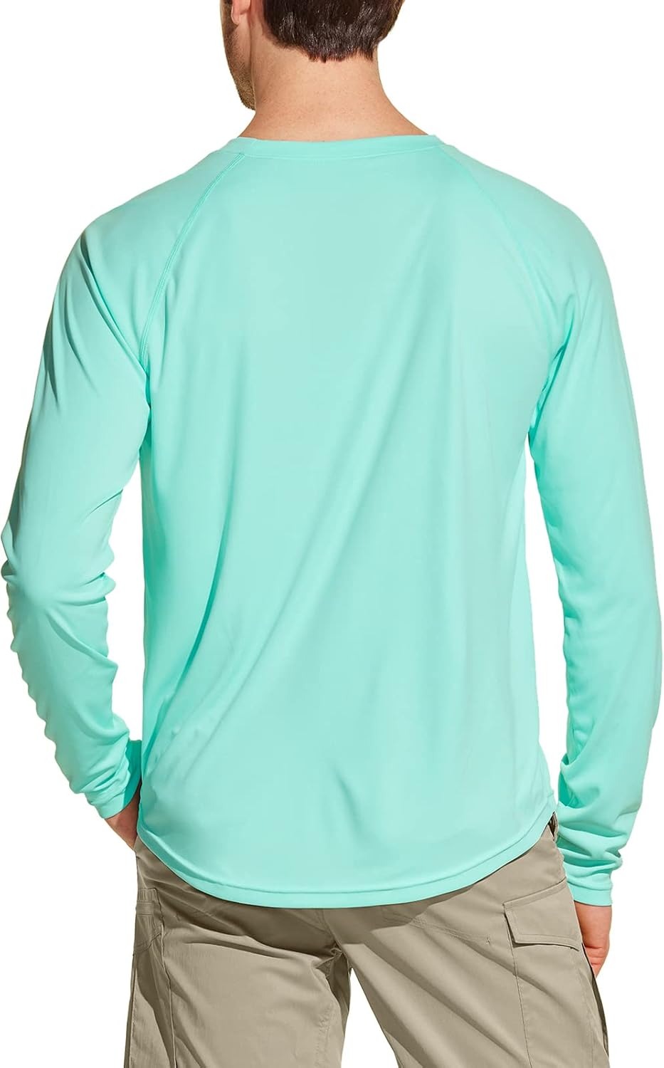 Men's UPF50+ Sun Protection Shirts, Quick Dry Long Sleeve Rash , Athletic Running Workout Fishing Cooling Shirts