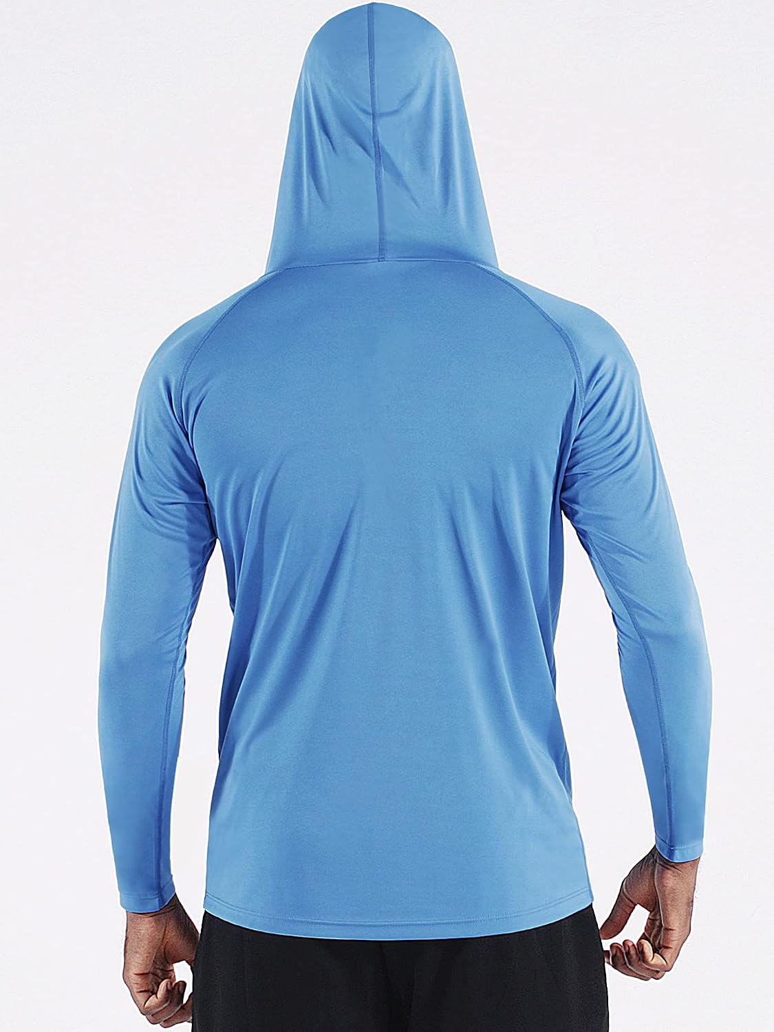 Men's Workout Long Sleeve Fishing Shirts UPF 50+ Sun Protection Dry Fit Hoodies