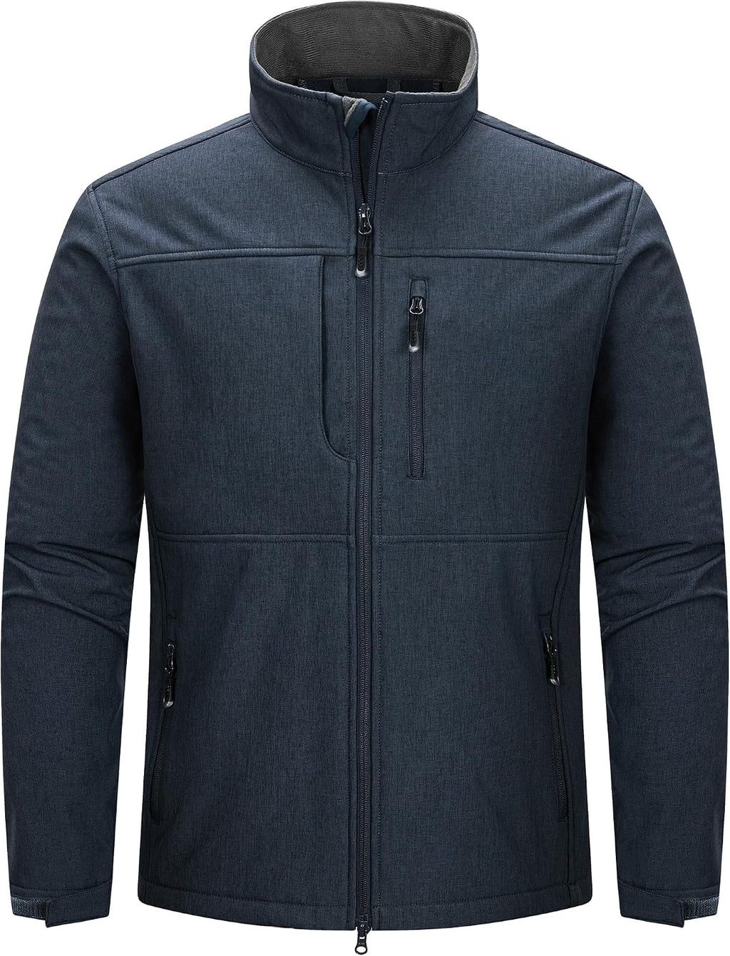 Men's Lightweight Softshell Jacket Warm Fleece Lined Windbreaker Waterproof Soft Shell for Outdoor Hiking