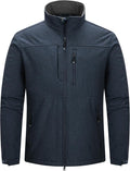 Men's Lightweight Softshell Jacket Warm Fleece Lined Windbreaker Waterproof Soft Shell for Outdoor Hiking