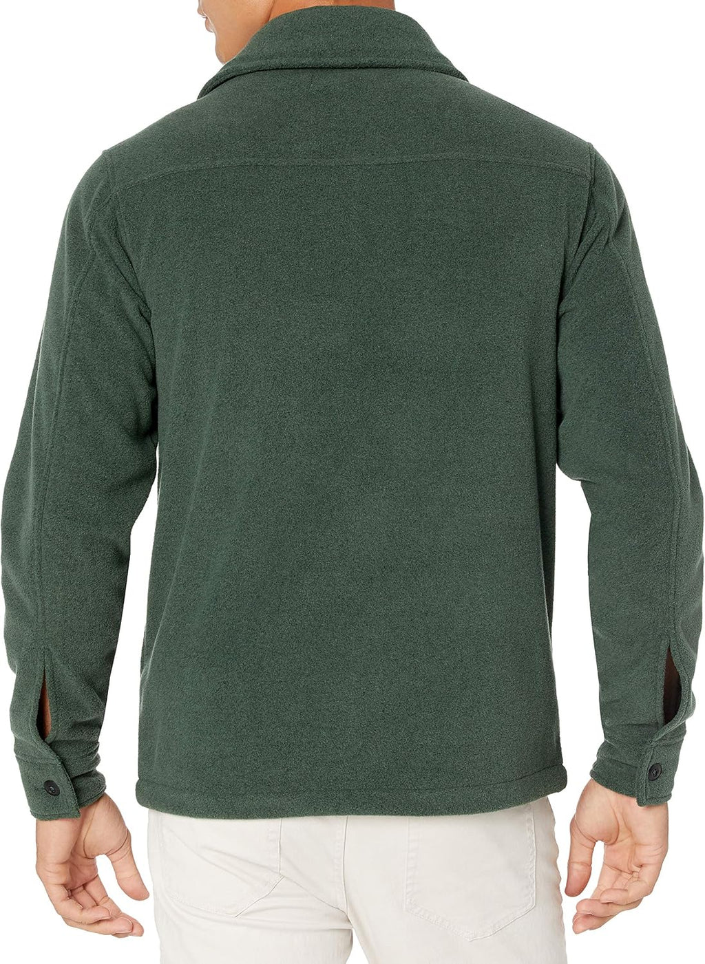 Men's Long-Sleeve Polar Fleece Shirt Jacket