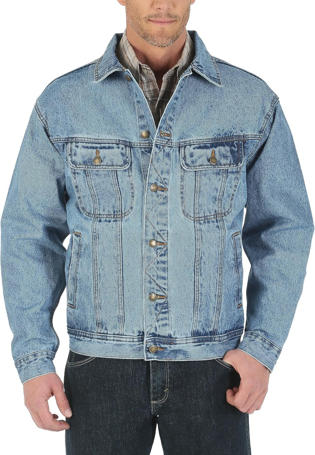 mens  Unlined denim jackets, Vintage Indigo, 2X Tall US