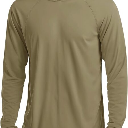 Men's Hooded UPF 50+ Sun Protection T Shirts Long Sleeve Athletic Fishing Shirts Rash s
