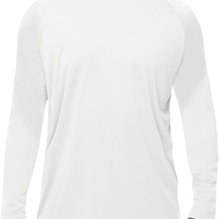 Long Sleeve Shirts for Men - Dry Fit Moisture Wicking UV UPF Sun Protection T-Shirts for Fishing Workout Swim
