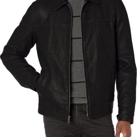 Men's Classic Faux Leather Jacket