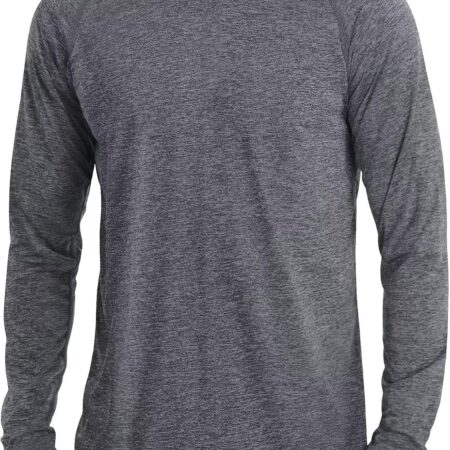 Men's Long Sleeve Shirt Quick Dry UPF 50+ Sun Protection Lightweight T-Shirt Athletic Workout Fishing Tee